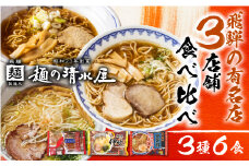 ラーメン 醤油 中華 飛騨の名店 ３種６食 麺の清水屋 高山ラーメン 行列店セット