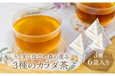 カラダに役立つ森の恵み《三種のカラダ茶》3種×2袋 計6袋 野草茶 お茶 