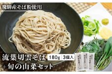 《先行予約》流葉切雲そば山菜セット 6人前 山菜蕎麦 天ぷら蕎麦 蕎麦 乾麺 山菜 新鮮 朝採れ【4月下旬～5月上旬発送】