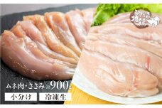 鶏肉 ささみ むね肉 計900g 飛騨地鶏 地鶏 鶏むね肉 ムネ肉 冷凍 小分け ヘルシー BBQ 唐揚げ チキン南蛮 カレー シチュー 煮物 チキンサラダ