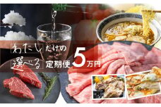定期便 お楽しみ わたしだけの選べる 定期便♪ 飛騨牛 日本酒 米 チーズ ラーメン 野菜 お楽しみ 自分で 発送時期が選べる 約200種類以上 [select5] 50000円 5万円