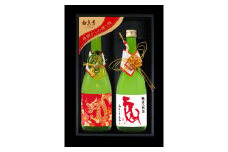 干支ラベル・純金祝酒セット 日本酒 蒲酒造場 白真弓 飛騨の地酒 seas60