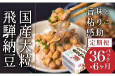 飛騨納豆 3連パック×12個×6回お届け 定期便