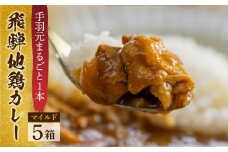 訳あり 飛騨地鶏カレー(5袋) チキンカレー マイルド 簡易包装