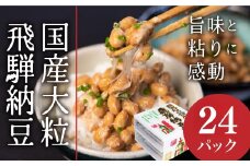 飛騨納豆 国産大豆の大粒 納豆　3パック×8　合計24パック