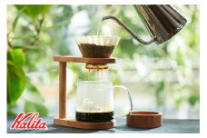 カリタ ハンドドリップ スタンドセット (WDG-185) | kalita コーヒー コーヒー用品 木製 おしゃれ シンプル コーヒードリッパー サーバー スタンド セット 北欧 国産木材 ウェーブフィルター185（2〜4人用）[1184] 80000円