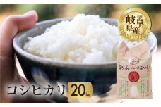 令和6年産 新米 受付 コシヒカリ 20kg ( 10kg ×2袋）【よろこんでもらうよろこび】 米 こめ ごはん 白米 こしひかり 岐阜県産 本巣市 お米 玄米 精米 おにぎり 弁当 さっぱり もっちり 旨味 甘い 和食 寿司 ハーベストジョイ