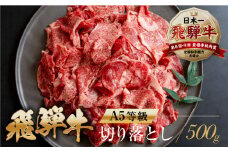トキノ屋[A5等級] 飛騨牛切り落とし 500g 牛肉 肉 和牛 国産牛 肉 焼肉 すき焼き a5 不揃い 小分け 冷凍 日付指定 トキノ屋食品 本巣市 [mt367]
