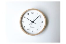 KATOMOKU　muku clock 13 ナチュラル 電波時計 連続秒針 インテリア 寝具 収納 置き時計 掛け時計 掛け時計 20000円 カトモク 加藤木工【B-40】