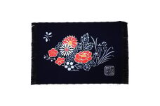 【C-34】郡上本染テーブルセンター　花柄 キッチン用品 食器 調理器具  配膳用品 キッチンファブリック  テーブルクロス 30000円