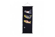 【S-9】郡上本染　タペストリー　黄腹鯉【高島屋選定品】