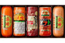 【B-47】明宝ハム3種類とソーセージ2種類の5本入 食品  精肉 肉加工品  加工品  セット 詰め合わせ 20000円