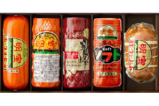 【B-49】明宝ハム4種類とソーセージ1種類の5本入 食品  精肉 肉加工品  加工品  セット 詰め合わせ 25000円
