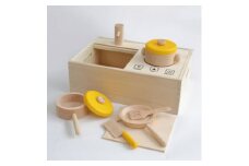 【D-23】郡上八幡木のおままごとキッチンセット おもちゃ  ままごと ごっこ遊びトイ  お料理 お食事 50000円