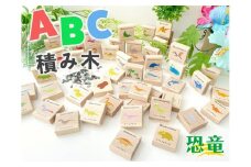 【B-59】KATOMOKU ABC積み木 恐竜	 おもちゃ  知育玩具 学習玩具  その他 20000円 カトモク 加藤木工