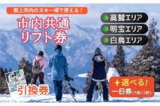 郡上市内スキー場リフト1日券(1枚) カタログギフト チケット  その他 20000円 G0134a