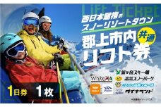 郡上市内スキー場リフト1日券(1枚) カタログギフト チケット  その他 20000円 G0134a