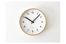 【A-165-na】KATOMOKU plywood clock km-33m（ナチュラルA） インテリア  置き時計 掛け時計 10000円 カトモク 加藤木工 木製雑貨 木工雑貨 日用品 ナチュラル 壁掛け 木目 オシャレ アナログ ダイニング リビング 寝室 オフィス 新築 お祝い