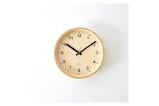 【A-165-nb】KATOMOKU plywood clock km-34m（ナチュラルB） インテリア  置き時計 掛け時計 10000円 カトモク 加藤木工 木製雑貨 木工雑貨 日用品 ナチュラル 壁掛け 木目 オシャレ アナログ ダイニング リビング 寝室 オフィス 新築 お祝い