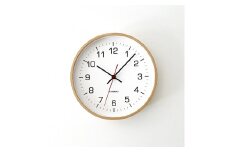 【A-168】KATOMOKU plywood clock 4 ナチュラル km-44N インテリア 寝具 収納  置き時計 掛け時計  掛け時計 雑貨 おしゃれ シンプル 木製 10000円 1万円 カトモク 加藤木工