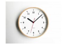 【A-170】KATOMOKU plywood clock 10 ナチュラル km-76N インテリア  置き時計 掛け時計 10000円 カトモク 加藤木工 木製雑貨 木工雑貨 日用品 ナチュラル 壁掛け 木目 オシャレ アナログ ダイニング リビング 寝室 オフィス 新築 お祝い