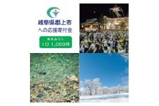 【EX-6】岐阜県郡上市【返礼品なしの応援寄附】1口：1,000円