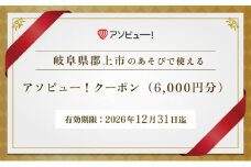 【郡上市】アソビュー！ふるさと納税クーポン（6,000円分）