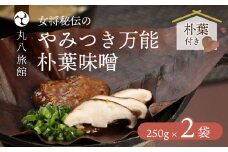 やみつき万能【朴葉味噌】（250g）×2袋　料理自慢の宿 女将秘伝の味噌　丸八旅館 ほおば 朴葉 朴葉みそ 味噌 ミソ 馬瀬 下呂市