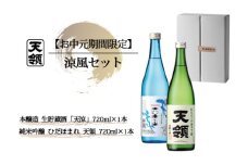【期間限定 お中元】（2025年7月頃から順次発送）涼風セット 純米吟醸酒「ひだほまれ　天領」・本醸造生貯蔵酒「天涼」（各 720ml）天領酒造 夏限定 ギフト 贈答 酒 お酒 贈り物 日本酒