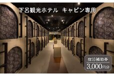 下呂温泉【下呂観光ホテル・キャビン専用】  宿泊補助券（3,000円分）カプセルホテル 旅館 宿泊券 温泉 旅行 