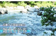 【令和7年】馬瀬川下流 雑魚年釣券 (2月22日(土)解禁)  渓流釣り 年券 アマゴ イワナ あまご いわな 2025年 