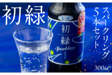  初緑  スパークリング 300ml×5本 セット 日本酒 酒 お酒 奥飛騨酒造 下呂温泉 ギフト 贈答 酒 下呂市 スパークリング 炭酸 下呂市