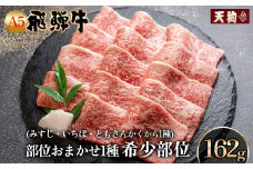 飛騨牛 A5 本日の希少部位 焼肉用  162g（約2人前）【冷凍 真空】牛肉 希少 ミスジ イチボ トモサンカク  焼肉  牛 天狗
