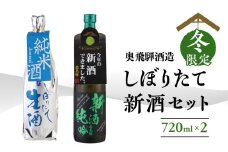 予約受付【2025年11月中旬～1月中旬発送】新酒セット『しぼりたて＆新酒純吟』 720mlx2本 日本酒 酒 お酒 奥飛騨酒造 下呂温泉 ギフト 贈答 期間限定 限定