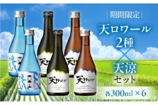 【期間限定】天ロワール（山田錦、ひだほまれ）天涼（各300ml ×2） 6本セット 天領酒造 夏限定 ギフト 贈答 酒  日本酒