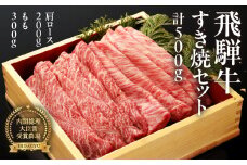 年末発送【2025年12月22日～28日発送】飛騨牛すき焼セット (肩すき焼 200g　ももすき焼 300g) 牛肉 国産 ブランド牛 すきやき 年内発送 年内配送 年末に届く 年末配送【冷凍】