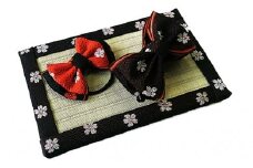 [№5533-0060]畳縁アクセサリ－縁結びセット（ブラウン）