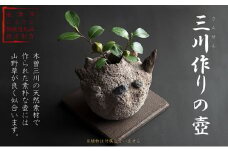[№5533-0211]三川作りの壺
