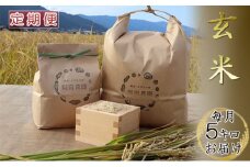 [№5533-0259]【定期便】無農薬・無化学肥料　循環農法で育てたハツシモ12か月分　毎月5キロをお届け