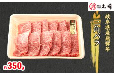 [№5533-0267]【飛騨牛】希少部位（三角バラ）焼肉セット350g