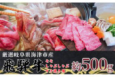 [№5533-0314]【飛騨牛】海津市産モモしゃぶしゃぶすき焼き用スライス 【配達不可：離島】