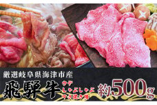 [№5533-0313]【飛騨牛】海津市産ウデしゃぶしゃぶすき焼き用スライス 【配達不可：離島】