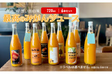 [№5533-0387]海津っ子の想い出の味　最高のみかんジュース　6本セット