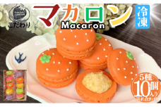 [№5533-0411]こだわり マカロン 詰め合わせ 10個入り セット 焼き菓子 スイーツセット マカロン10個入り ( 南濃みかん いちごみるく ピスタチオ 塩キャラメル フランボワーズ )