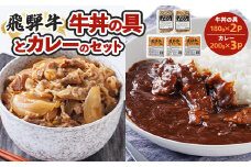 飛騨牛牛丼の具とカレーのセット【1213292】
