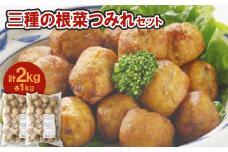 三種の根菜つみれ2パックセット【1637087】