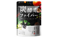 酵素サプリメント 炭酵素ファイバー KUROBIO コエンザイムQ10、サラシア 30日(30粒)【1490405】