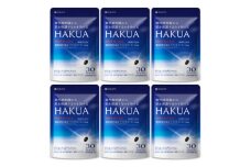 紫外線対策サプリメント 機能性表示食品 アスタキサンチン配合 HAKUA ハクア 6袋(6ヶ月分)【1495294】