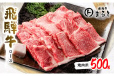 ＜飛騨牛A4等級以上＞特選ロース(焼肉用)500g【1451224】