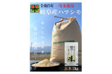 岐阜県養老町産　ハツシモSL　3kg　玄米【1498448】